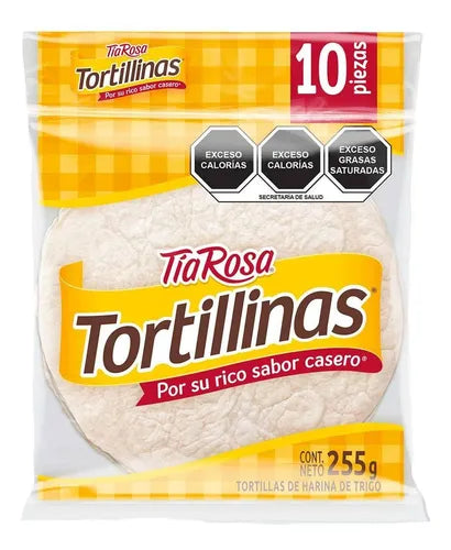 TIA ROSA TORTILLINAS HARINA C/10 255 G