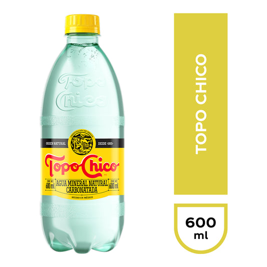 TOPO CHICO AGUA MINERAL PET 12/600 ML