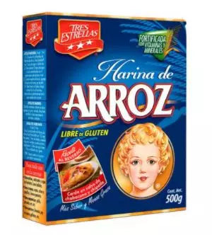 TRES ESTRELLAS HARINA ARROZ 12/500 G