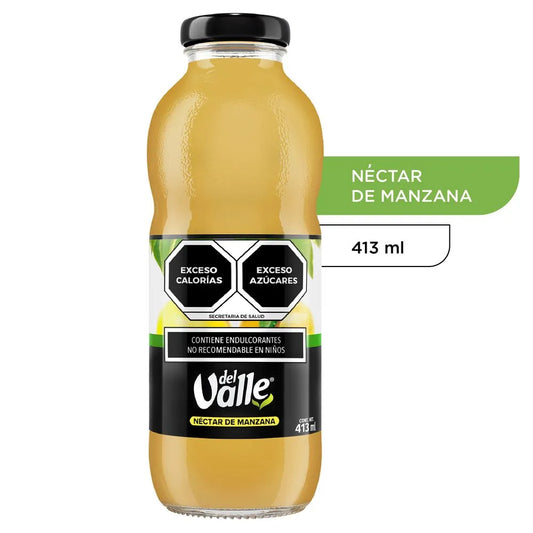 VALLE NECT MANZANA VIDRIO 4/6/413 ML