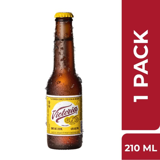 VICTORIA CERVEZA AMPOLLETA 24pzs 210 ML