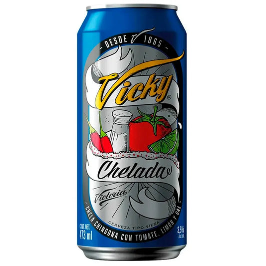 VICTORIA CERVEZA CHELADA 24pzs 473 ML