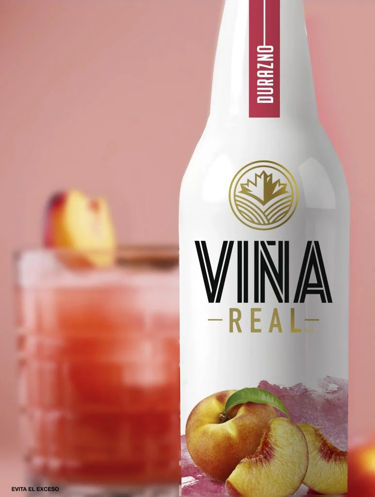 VINA REAL BEB ALCOH DURAZNO 12/473 ML