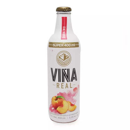 VIÑA REAL BEB ALCOH DURAZNO 18/400ML