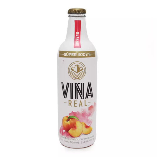 VIÑA REAL BEB ALCOH DURAZNO 18/400ML