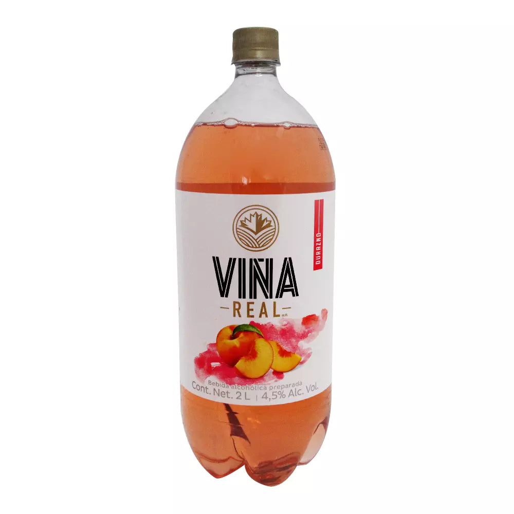 VIÑA REAL BEB ALCOH DURAZNO PET 6/2 L