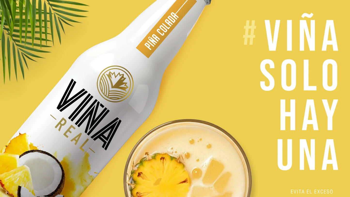 VINA REAL BEB ALCOH PINA COLADA 18/400 ML