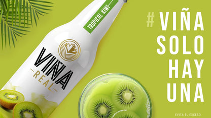 VINA REAL BEB ALCOH TROPICAL KIWI 18/400 ML