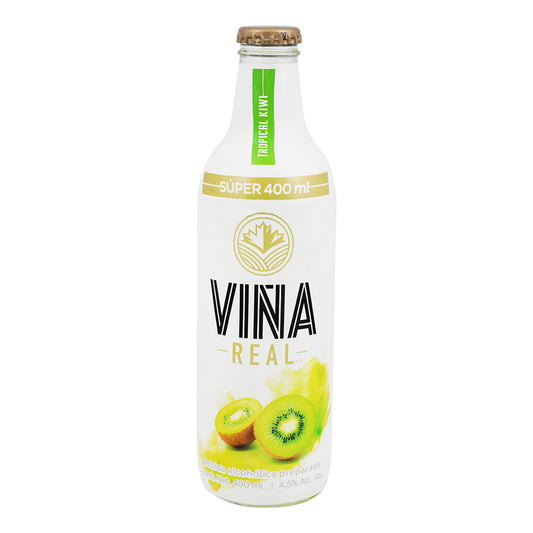 VINA REAL BEB ALCOH TROPICAL KIWI 18/400 ML