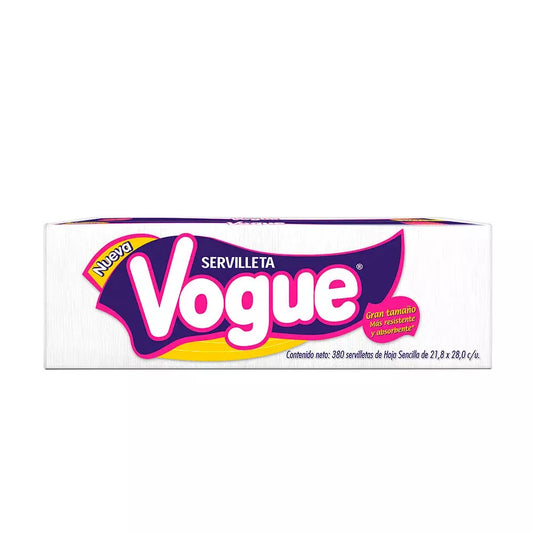 VOGUE SERVILLETA BCA 380 pzs