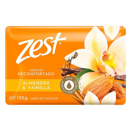 ZEST JABON ALMENDRA/VAINILLA 6/12/135 G