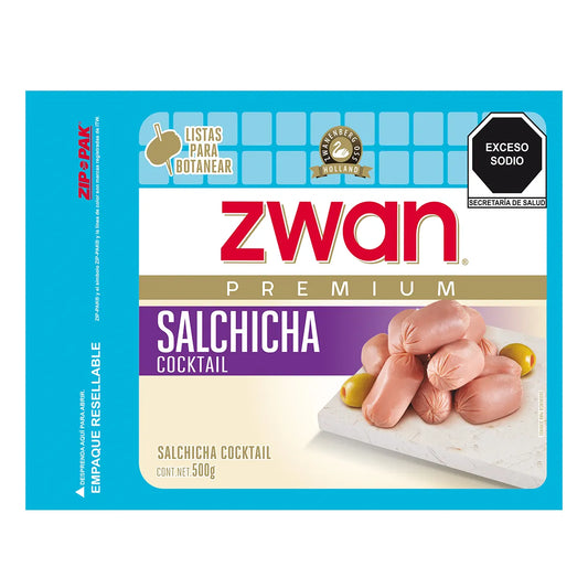 ZWAN SALCHICHA COCKTAIL PAVO C/500 G